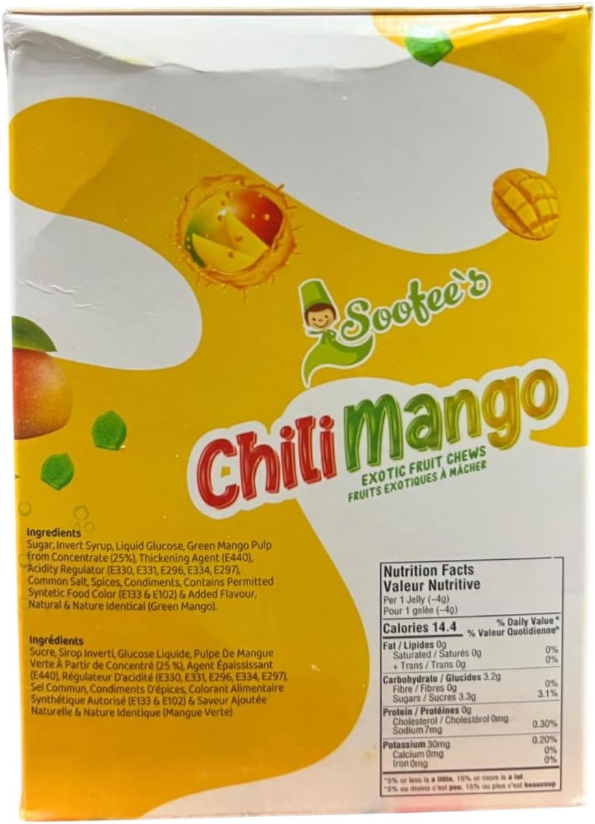 Soofee’s Chilli Raw Mango Fruit Gummies – 720g | Halal Spicy Aam Candy